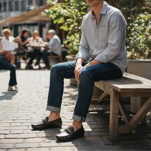 NIB Prada Saffiano Leather Driver Shoes Size 8.5 $695.00